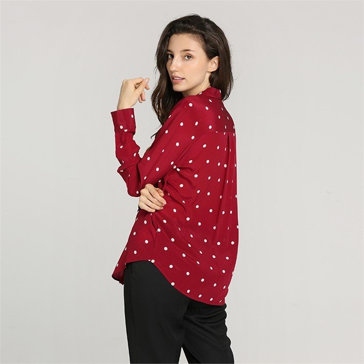 Ladies' Long Sleeve Silk Shirt